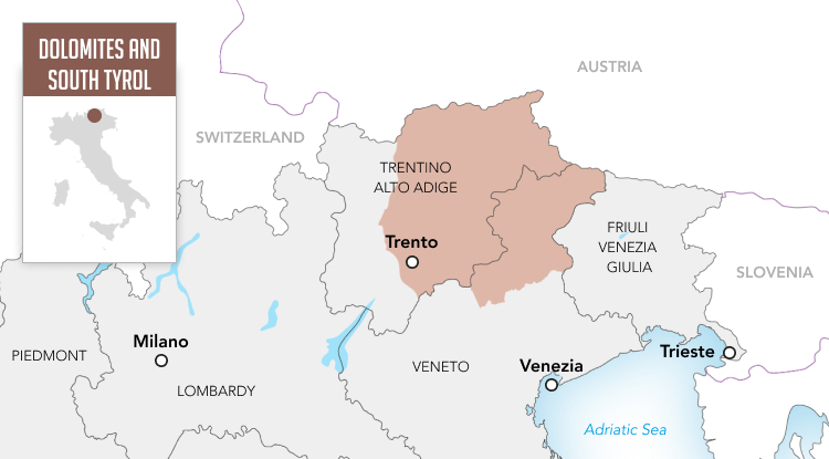 Dolomites et Tyrol du Sud